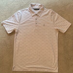 Travis Mathew White Polo Shirt Classic Style